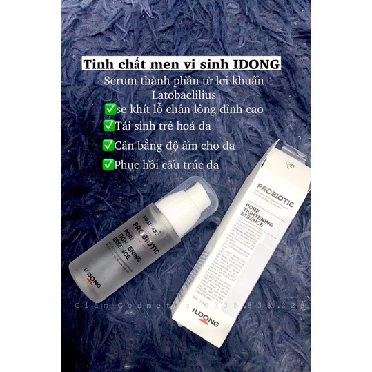 Tinh chất men vi sinh ildong se khít lỗ chân lông