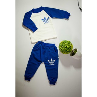 Bộ nỉ da cá adidas cao cổ cho bé