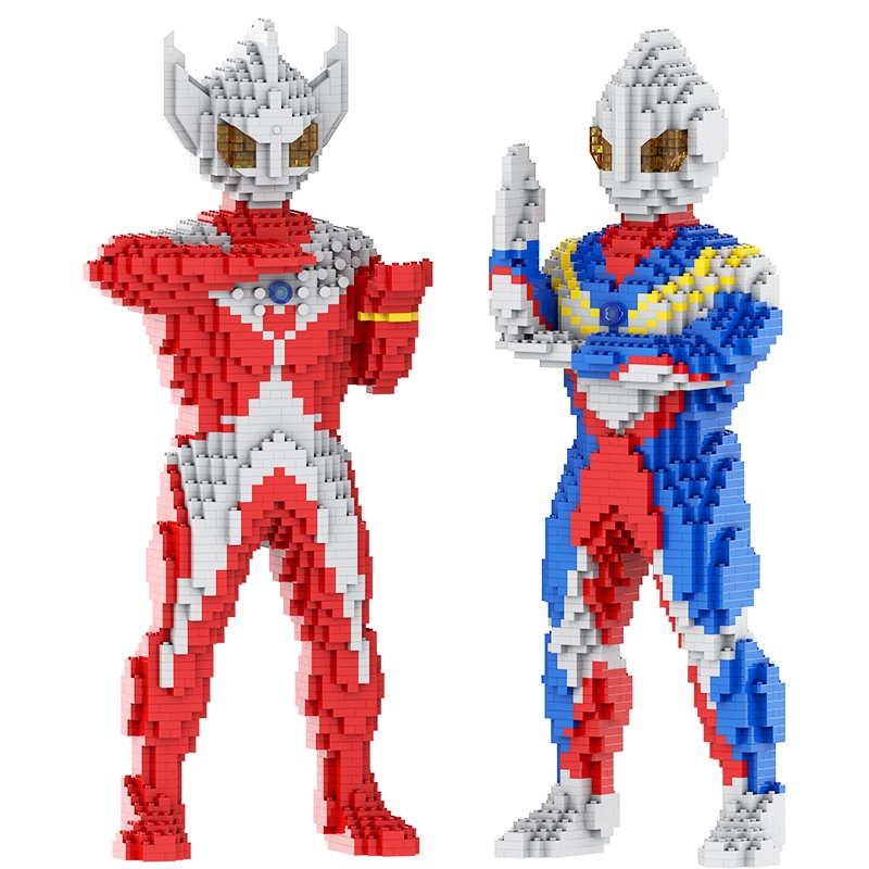 Bộ Đồ Chơi Lắp Ráp Mô Hình Nhân Vật Ultraman Mini