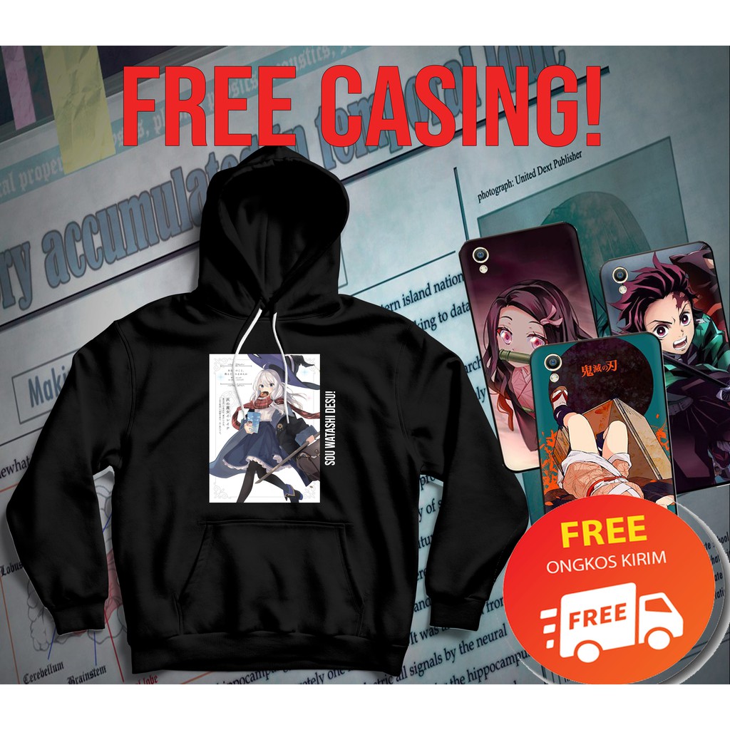 Áo Khoác Hoodie In Họa Tiết Anime Elaina Majo No Tabitabi Cá Tính