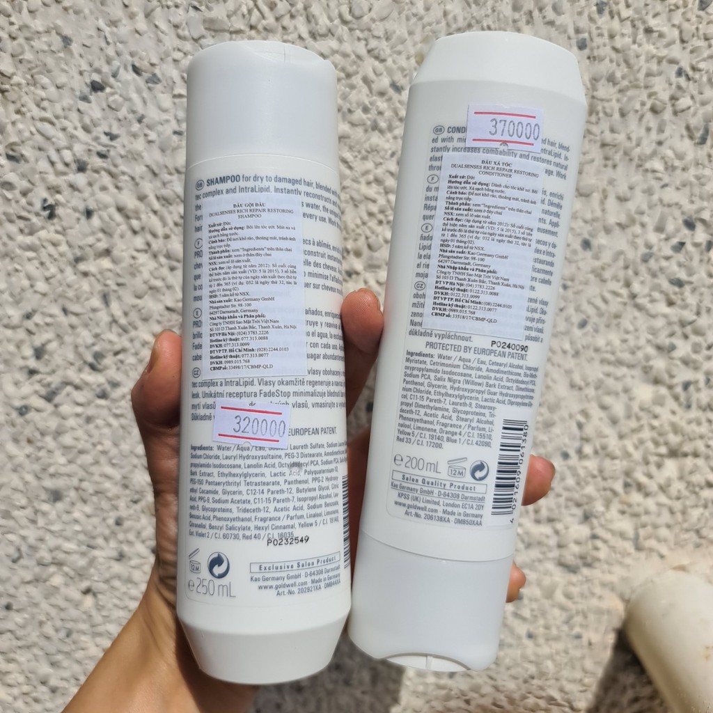 DẦU GỘI XẢ GOLDWELL RICH REPAIR 250ML-200ML