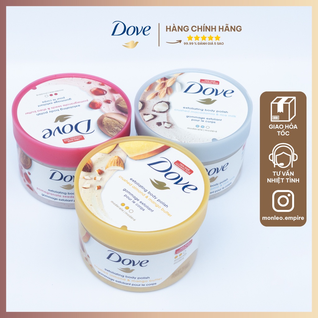 Tẩy tế bào chết toàn thân Dove Exfoliating Body Polish 298g | BigBuy360 - bigbuy360.vn