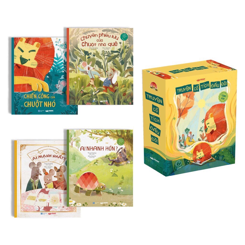 Sách - Bộ Dỗ bé ngủ ngoan - Dành cho bé 0-4 tuổi - Crabit Kidbooks