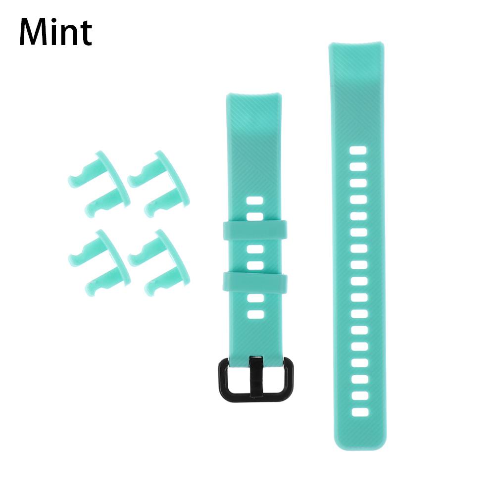 Dây Đeo Thay Thế Chất Liệu Silicon Màu Trơn Cho Honor Band 5 4