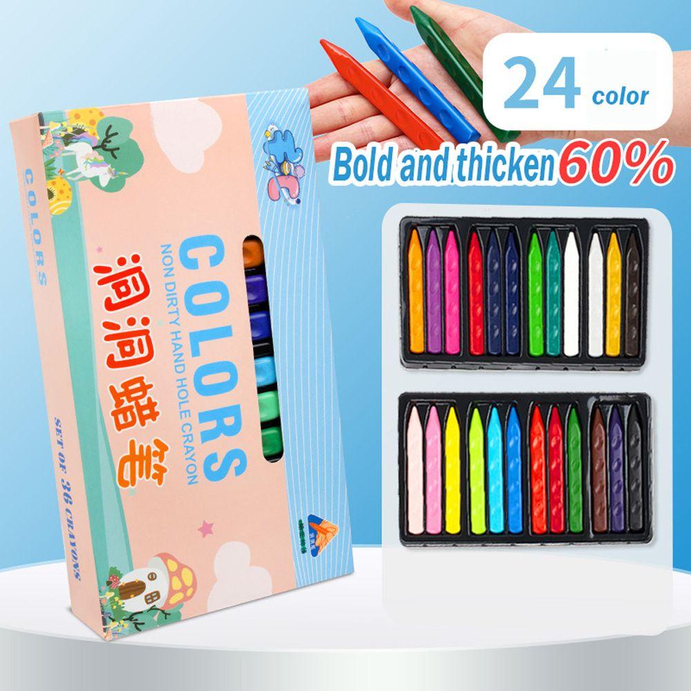 Bộ 12 / 24 / 36 Bút Chì Màu Không Độc Hại Có Thể Xóa Được