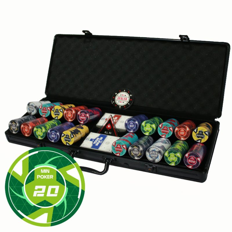 Set chip poker gốm Ceramic Cyber cao cấp tùy chọn mệnh giá