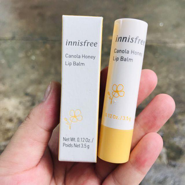 Son dưỡng môi không màu Innisfree Canola Honey Lip Balm Stick nội địa Hàn Quốc