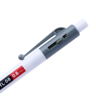 Bút Bi Bấm 0.8mm Thiên Long TL-08 (Mực Đen/Đỏ)