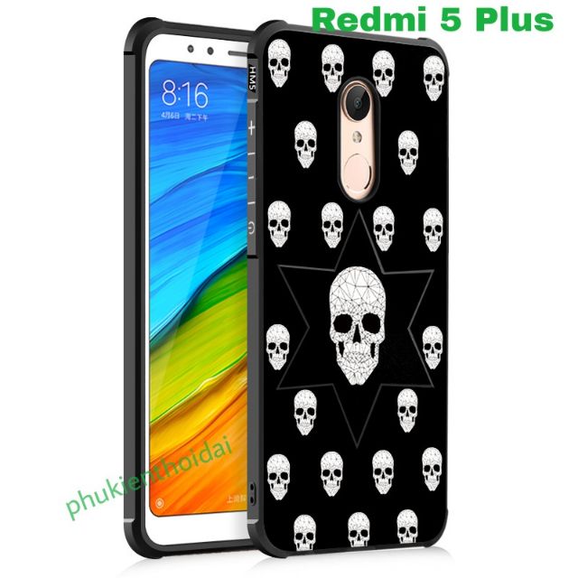 Ốp Lưng Redmi 5 plus 3D in hoa văn chống sốc cao cấp