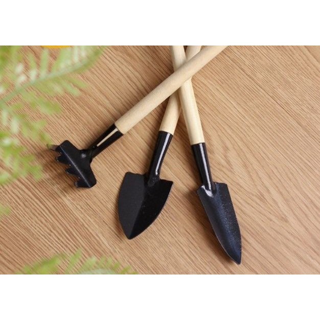 Dụng cụ làm vườn mini bộ 3 quốc xẻng làm vườn