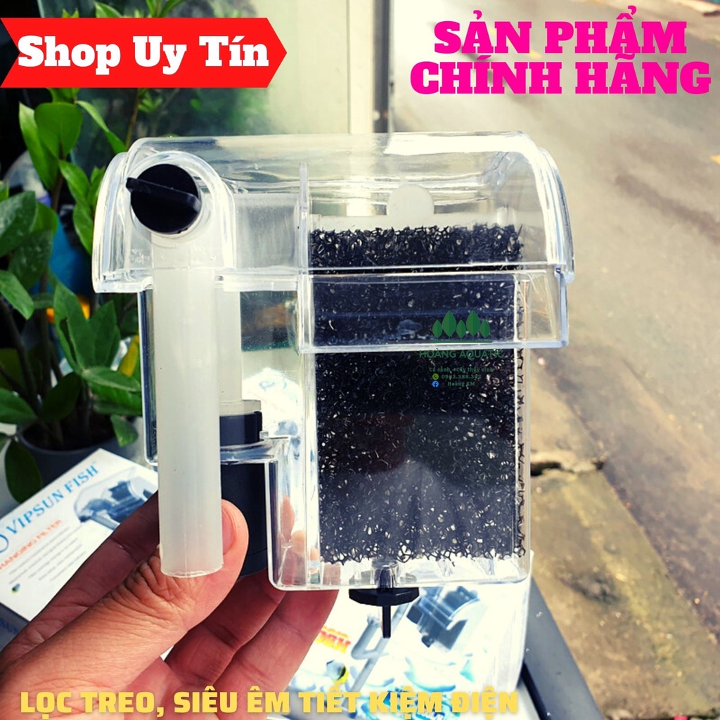 Máy Lọc Treo Cho Hồ Cá Mini, Dạng Thác Nước VS 303H/606H, Siêu Tiết Kiệm Điện