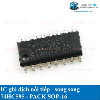 Bộ 4 IC ghi dịch 74HC595 SOP16 DIP16 [HTE Quy Nhơn CN2]
