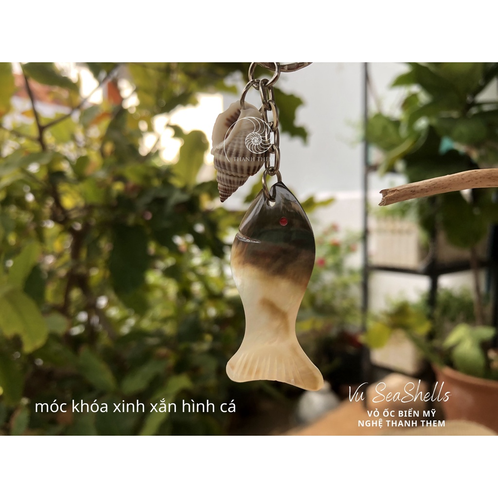 Móc Khóa Xinh Xắn - Làm Từ Vỏ Ốc Biển