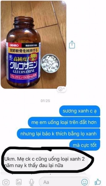 Viên bổ xương khớp Glucosamine Orihiro Nhật Bản 900 viên, 950 viên Date 2022