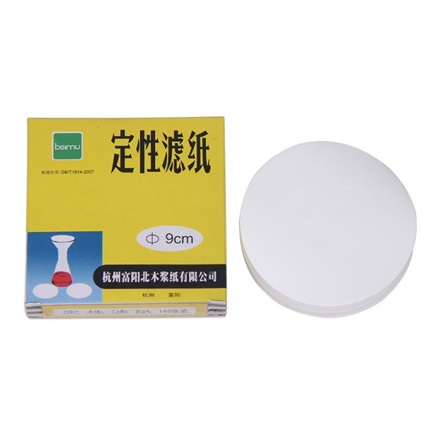 Giấy lọc định tính chảy nhanh, chảy chậm, chảy trung 7cm, 9cm, 11cm, 12.5cm, 15cm, 18cm, 21cm