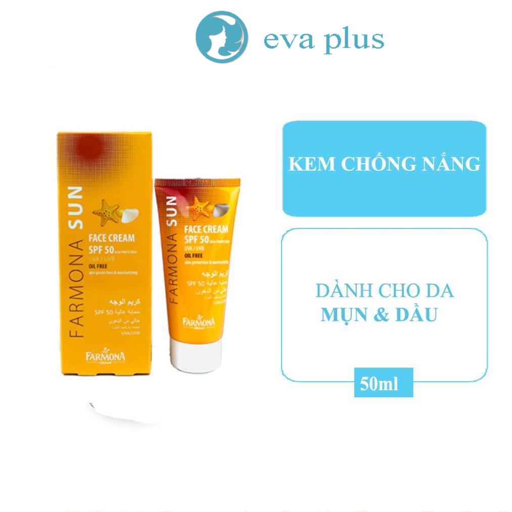 Kem Chống Nắng Da Mụn, Da Dầu, Kiềm Dầu, Không Gây Kích Ứng Da - Farmona Sun Oil Free SPF 50