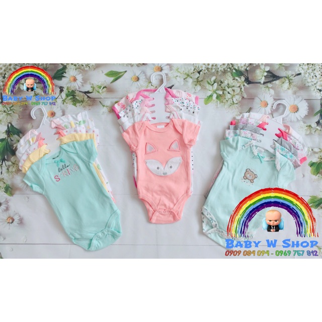 Set 5 áo bodysuit có móc