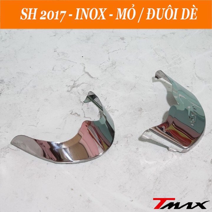 BỘ MỎ + ĐUÔI DÈ XE SH 2017 INOX