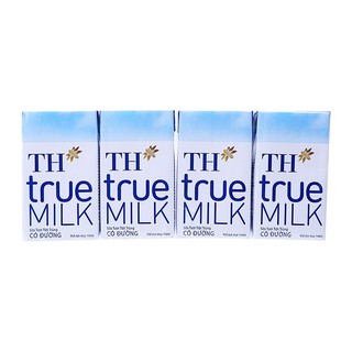Sữa tươi tiệt trùng có đường TH True Milk (lốc 4 hộp)