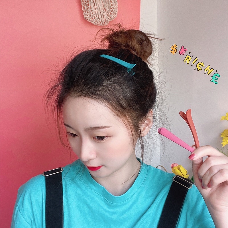 Kẹp tóc mái nhiều màu sắc ngọt ngào dễ thương cho phái nữ