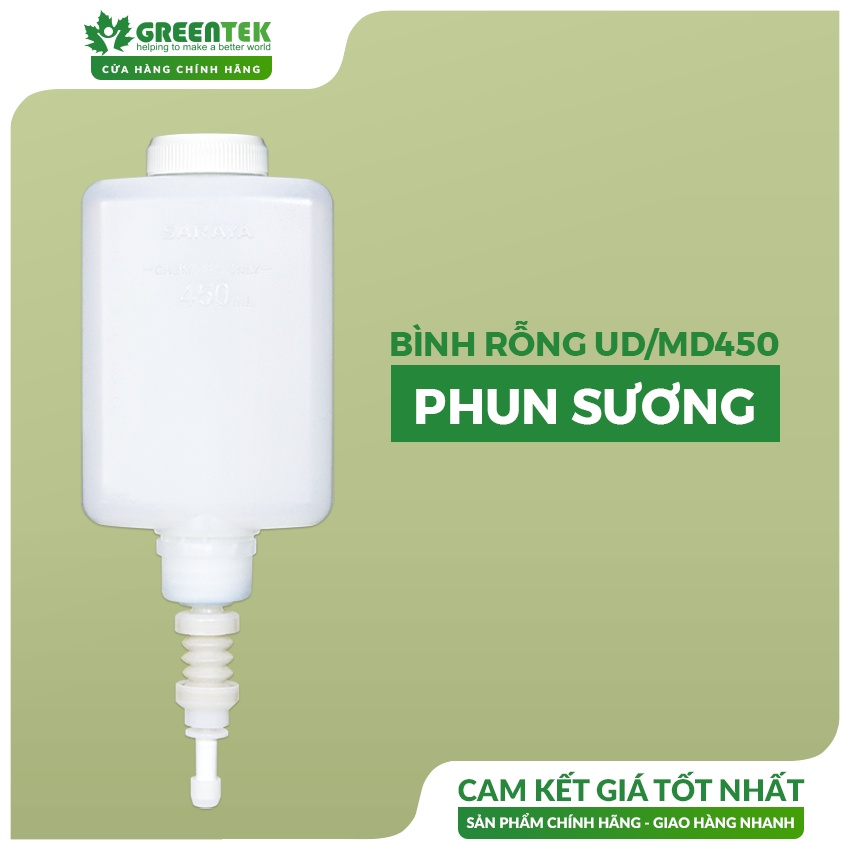 Bình rỗng dùng để đựng dung dịch UD/MD450 (Có 2 Phiên bản Phun Sương và Tạo Bọt)
