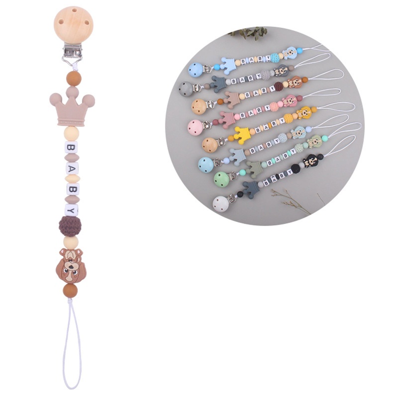 Bộ Đồ Chơi Ngậm Nướu Bằng Silicone Đính Hạt Dành Cho Trẻ Em