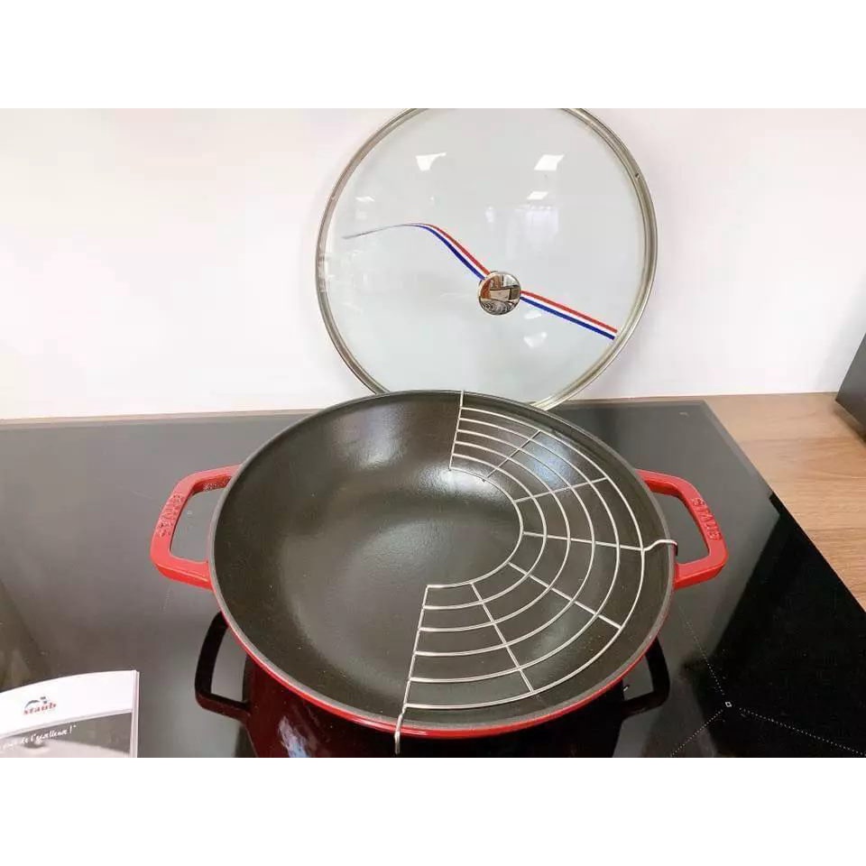 Chảo gang Wok Staub Wok 30cm