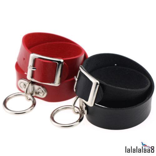 Nan-có thể điều chỉnh thời trang nữ cổ da punk đinh tán tình yêu khóa cổ O Ring