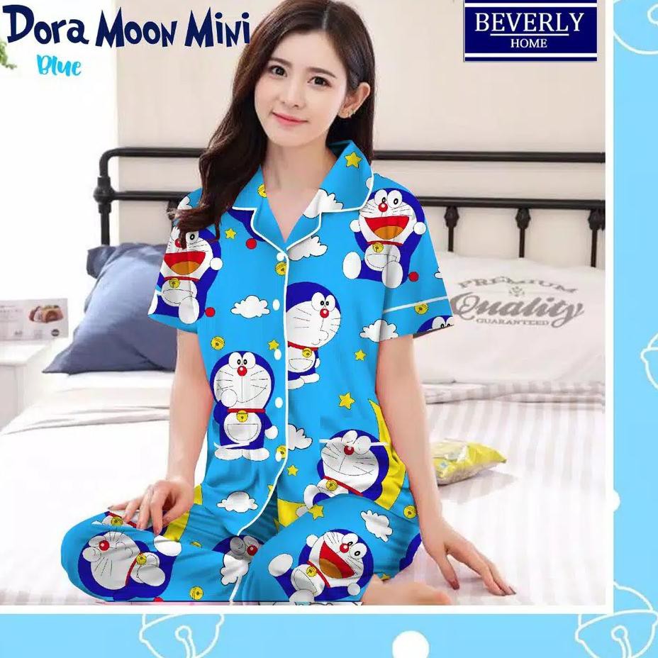 Áo Thun Cotton Họa Tiết Doraemon Ngôi Sao 2w Phong Cách Nhật Bản