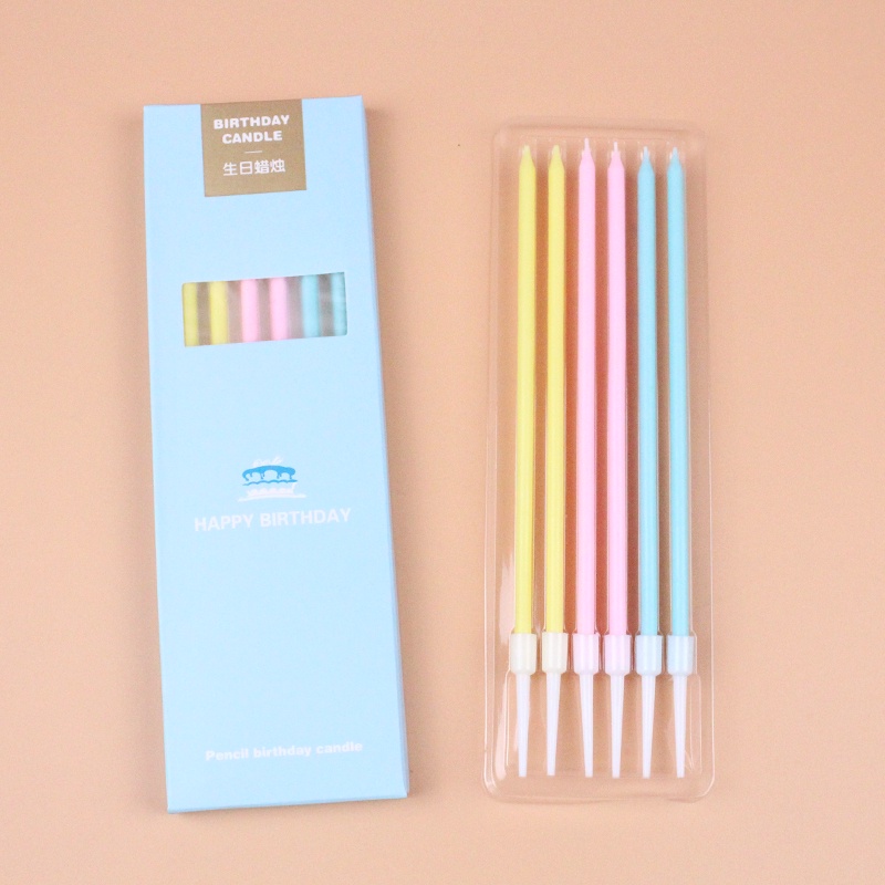 Nến sinh nhật màu pastel Hàn Quốc