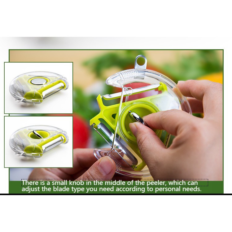 Dụng cụ cắt sợi và gọt vỏ rau củ quả / trái cây 3 trong 1 dành cho nhà bếp