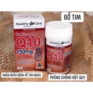 Bổ tim Healthy Care Coq10 150mg 100 viên của Úc
