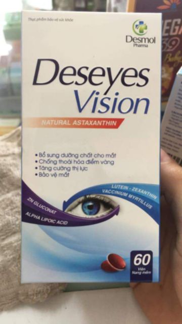 Viên Bổ Mắt, sáng mắt Deseyes vision 60v