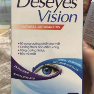 Viên Bổ Mắt, sáng mắt Deseyes vision 60v