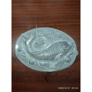 Khuôn rau câu oval nhựa vĩnh tường hình cá chép 20 cm x 15.5 cm