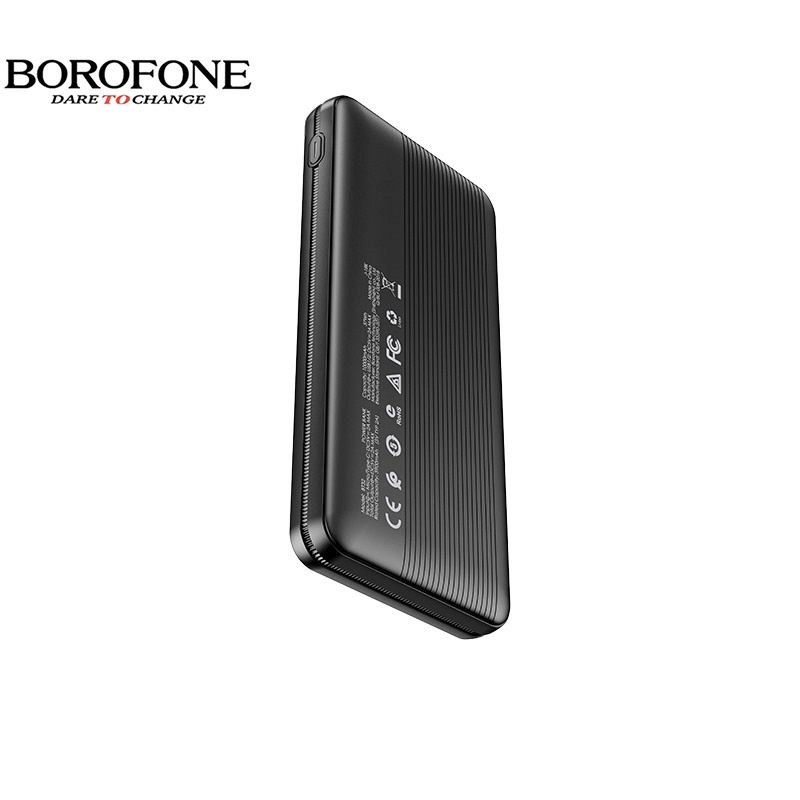 Pin sạc dự phòng 10000mAh BOROPHONE BT32 đèn LED hiển thị, 2 cổng ra 2A - Chính hãng