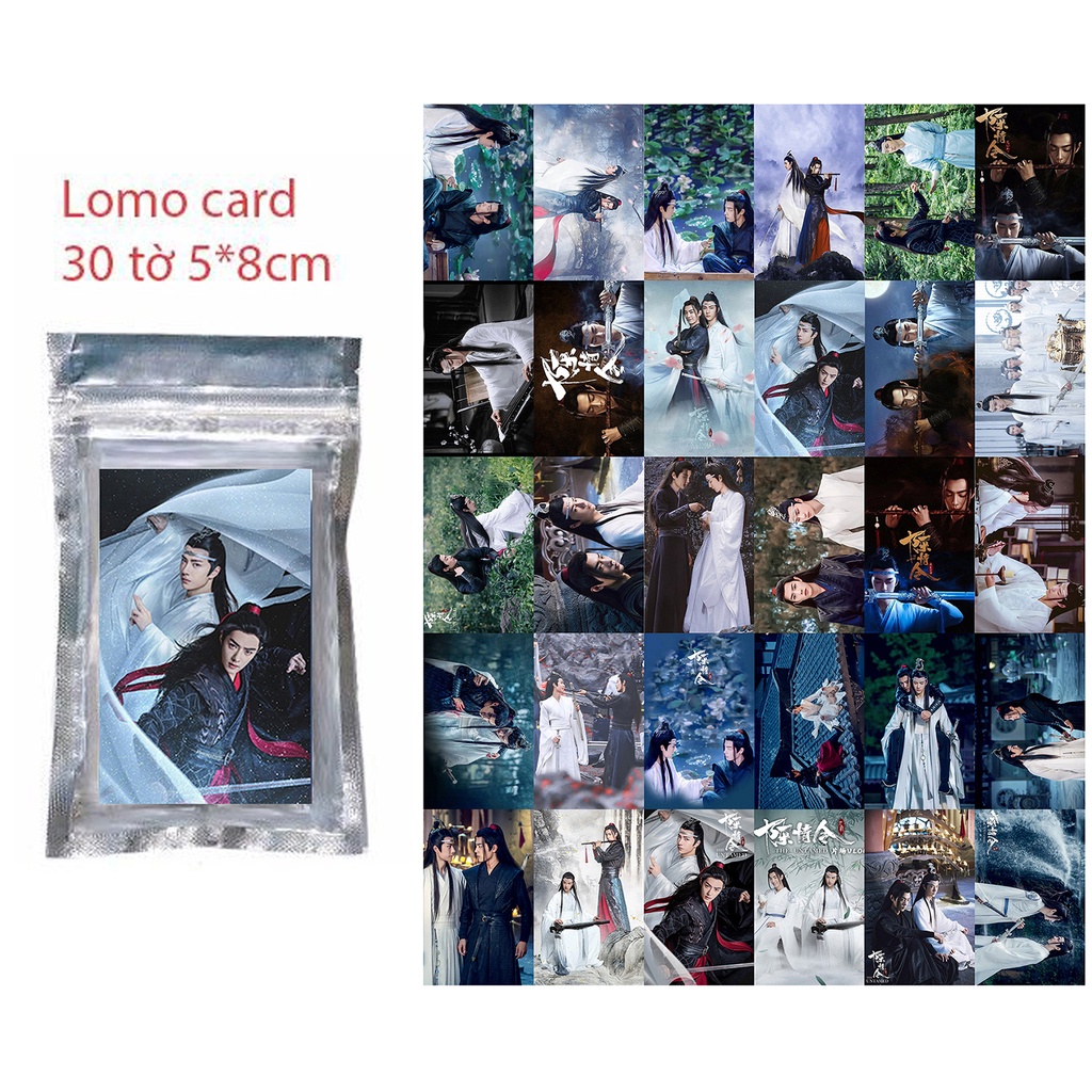 Lomo Card Trần tình lệnh LM8 30 tấm 5*8cm Tiêu Chiến Vương Nhất Bác