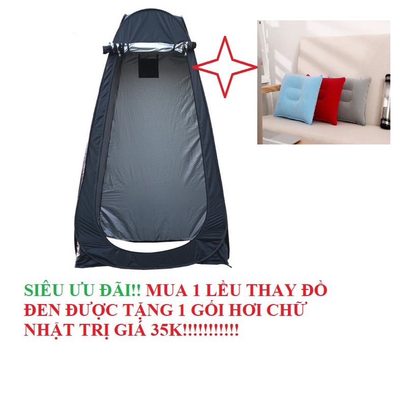 Lều thay đồ cắm trại tự bung, lều vệ sinh dã ngoại kín đáo khung thép siêu bền LWC-Z1