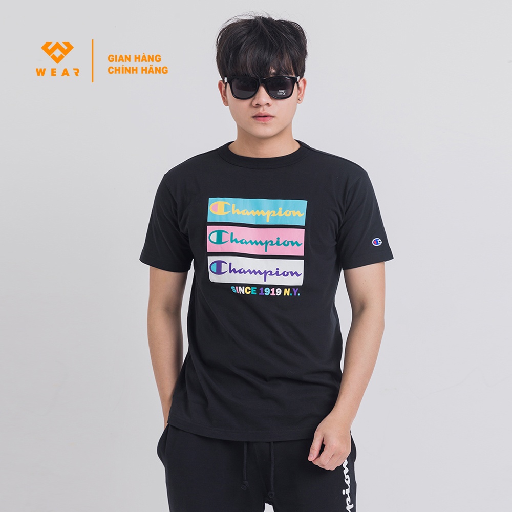 Áo Champion JP CMP Graph Tee - Black - C3U310BLK