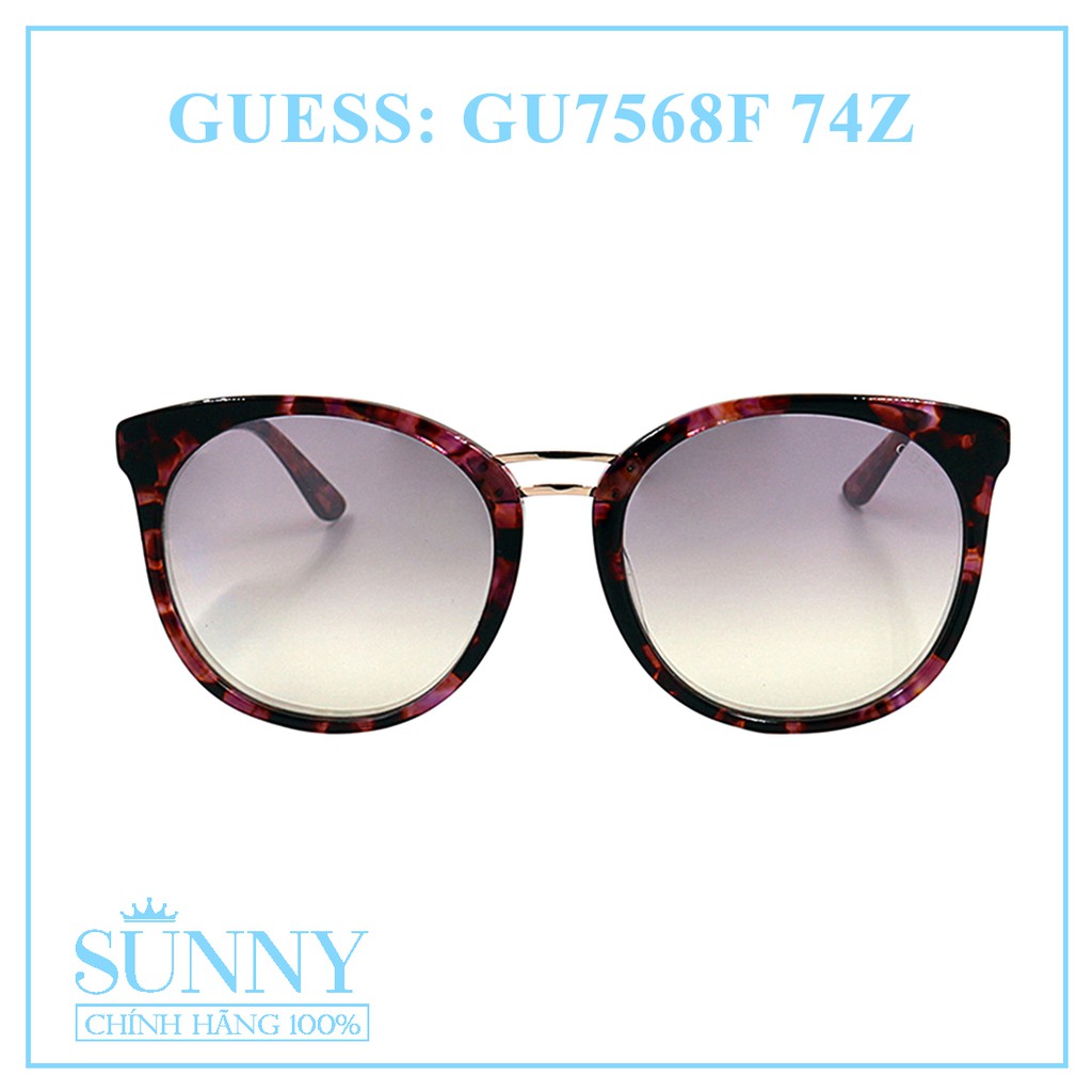 Kính mát Guess GU7568F 74Z nhiều màu chính hãng, thiết kế dễ đeo bảo vệ mẳt