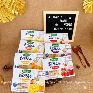 (Date T5,6/2023) Sữa chua Bledina đủ vị cho bé từ 6M (6 hộpx55g)