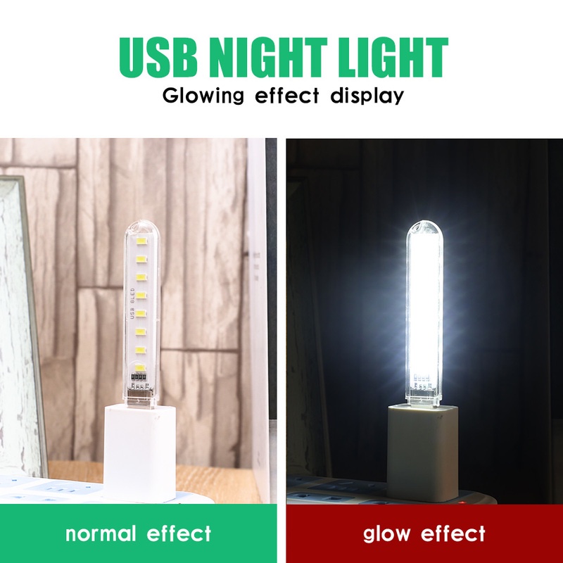 Đèn 8Led Đọc Sách Mini Tiết Kiệm Năng Lượng Thân Thiện Với Môi Trường