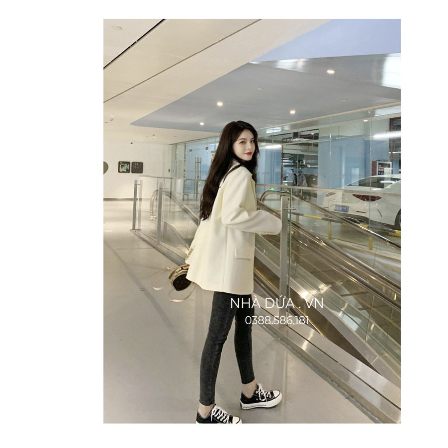 Áo vest nữ khoác ngoài màu hồng 2 lớp Quảng Châu cao cấp - Áo blazer khoác ngoài nhiều màu công sở phong cách Hàn Quốc | BigBuy360 - bigbuy360.vn