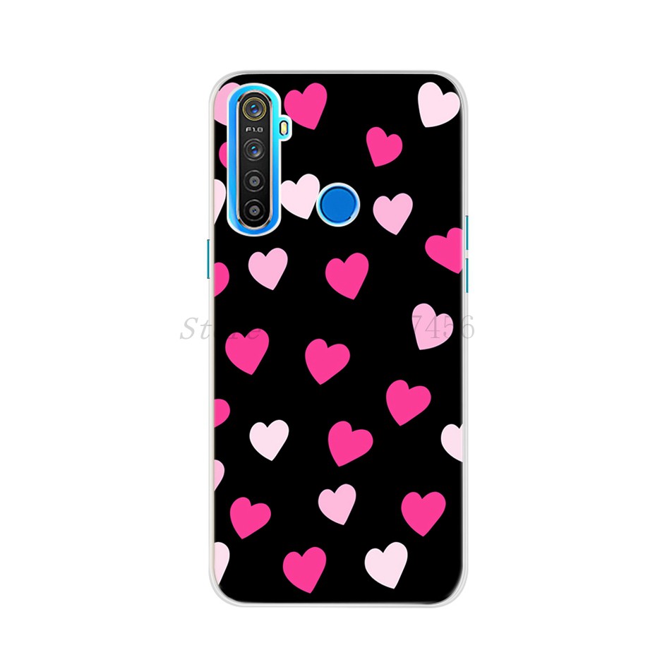 Ốp điện thoại silicone mềm in hình hoa dành cho Realme 5 5i 5s 6i Oppo Realme 5 Rmx1911 Realme5 Pro Rmx1971