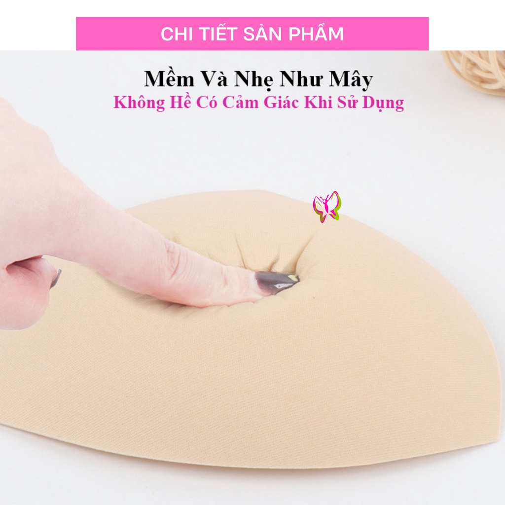 6 Miếng mút rời áo ngực, miếng lót đệm áo ngực hình tam giác  Anna Shop