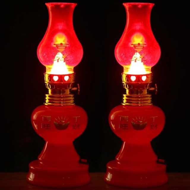 Cặp Đèn Led Trang Trí Bàn Thờ dùng Pin tiểu +Video Thật