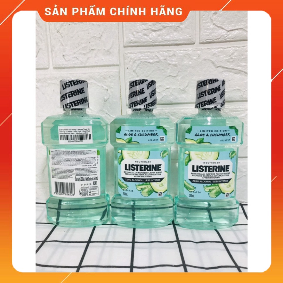 Nước Súc Miệng Vị Trái Cây Tự Nhiên Listerine 250ml/Chai (Phiên Bản Giới Hạn)