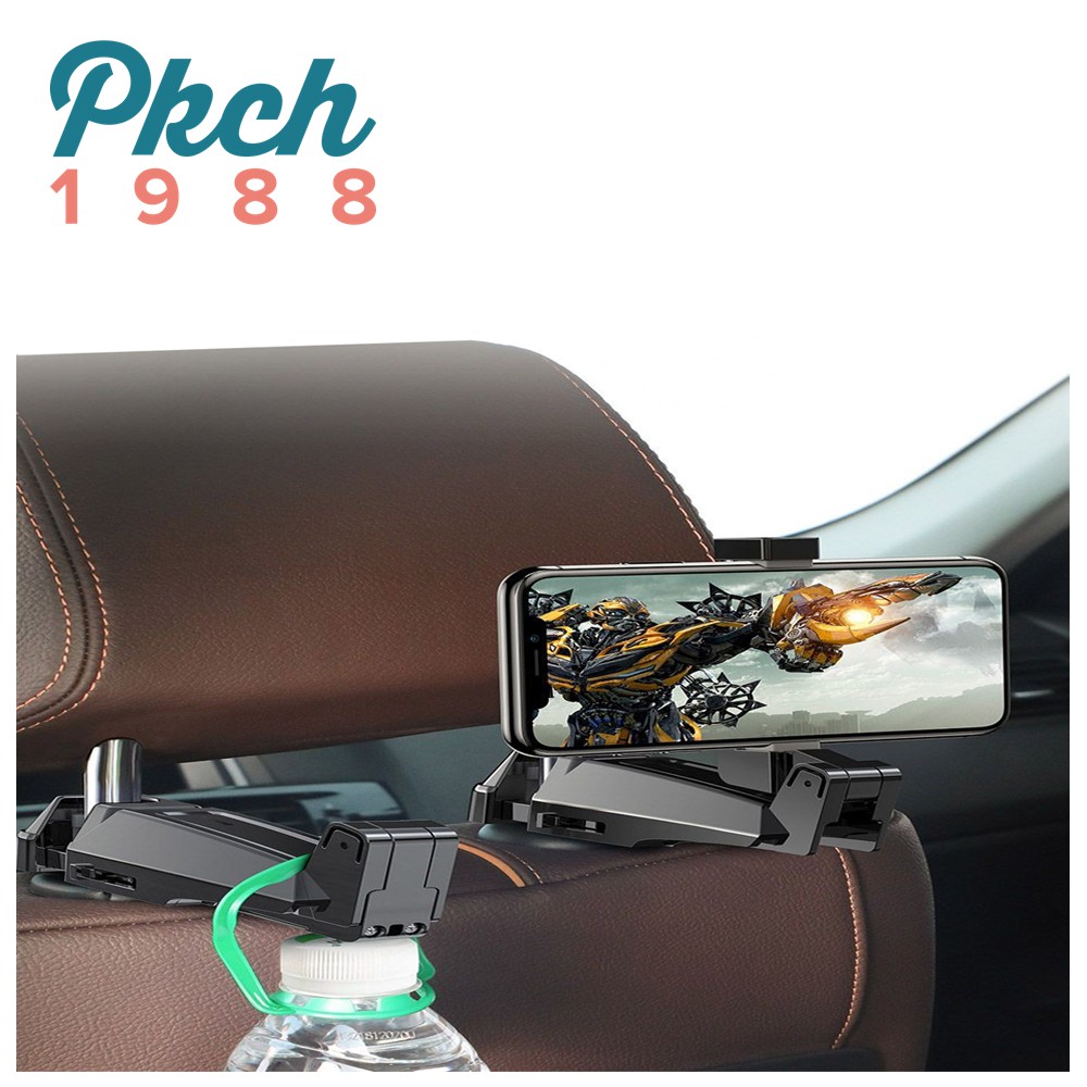 Bộ đế giữ điện thoại gắn lưng ghế trước dùng trên xe hơi - Baseus Backseat Vehicle Phone Holder Hook