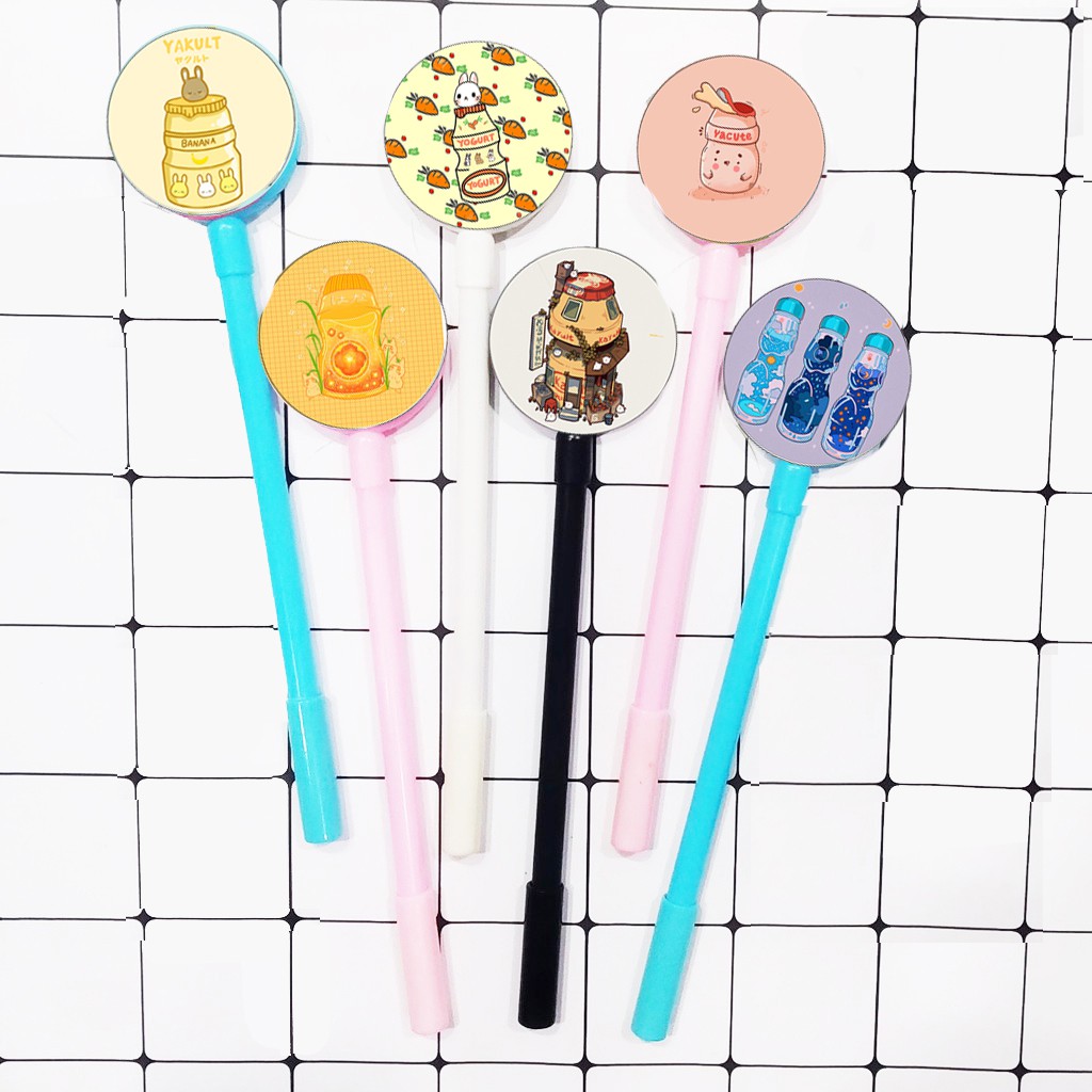 bút tròn yakult BTI38 Bút lúc lắc cute dễ thương hoạt hình idol thần tượng