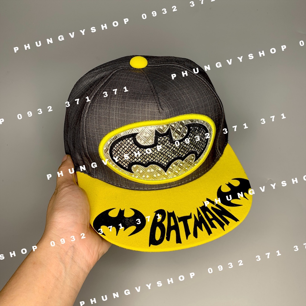 Bé 2.5-7 tuổi/ Mũ lưỡi trai cho bé trai bé gái- KET TRUNG BAT MAN KÉT MÀU VÀNG- nón kết trẻ em